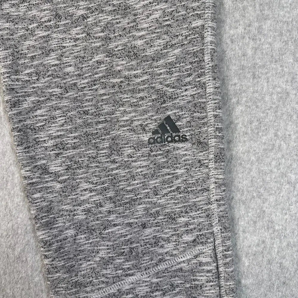 adidas Oregon Elite Fleece Jogger Mens L Gray Super High Rise Tapered Active Gym